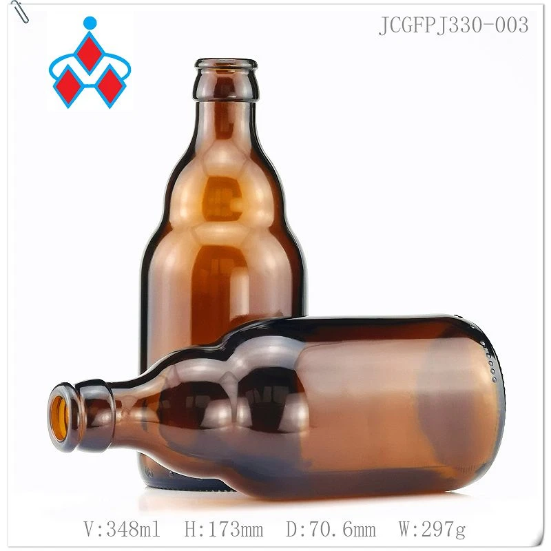 Amber Crown Cap Beer Bottles