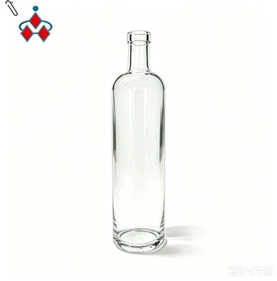 700 ml стъклена бутилка с висок кремък